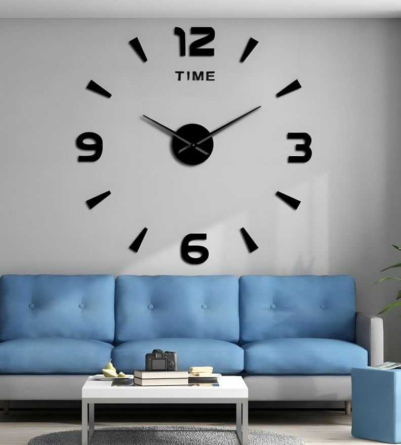 Reloj Pared Grande Moderno 3D Acrílico Decoración Hogar Jhn-6