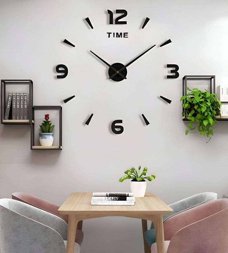 Reloj Pared Grande Moderno 3D Acrílico Decoración Hogar Jhn-7