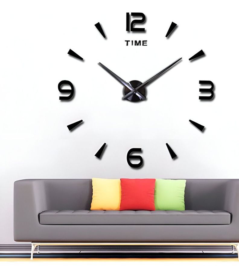 Reloj Pared Grande Moderno 3D Acrílico Decoración Hogar Jhn-8