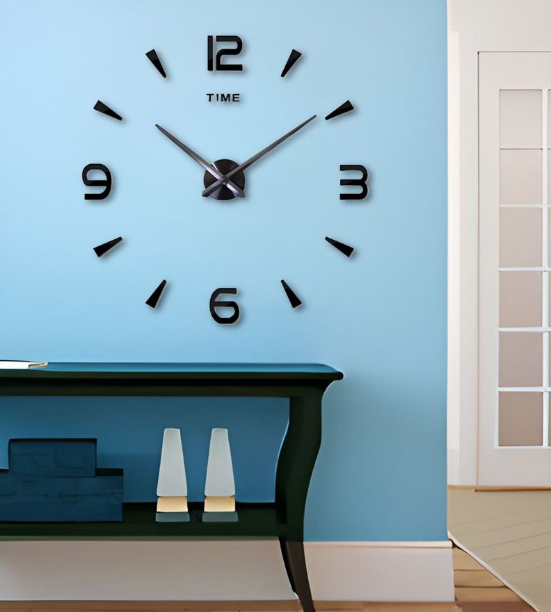 Reloj Pared Grande Moderno 3D Acrílico Decoración Hogar Jhn-9