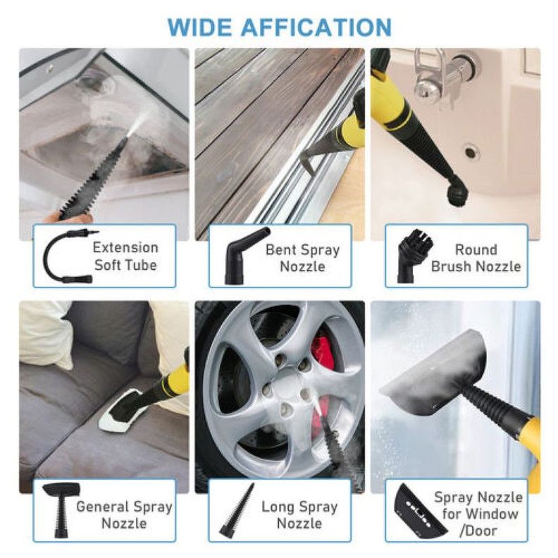 Limpiador Vapor Eléctrico Alta Presión Multiusos Rondon-6