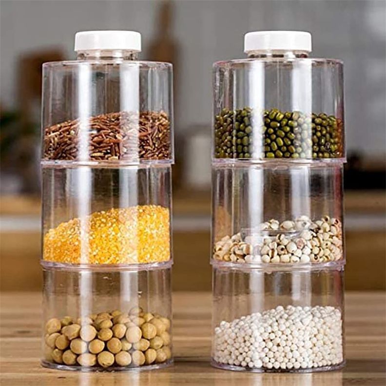 Almacenamiento Condimentos Apilable Botella Cocina Rondon-6