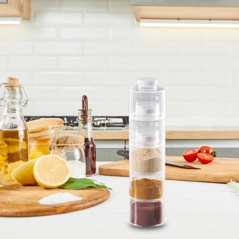 Almacenamiento Condimentos Apilable Botella Cocina Rondon-3