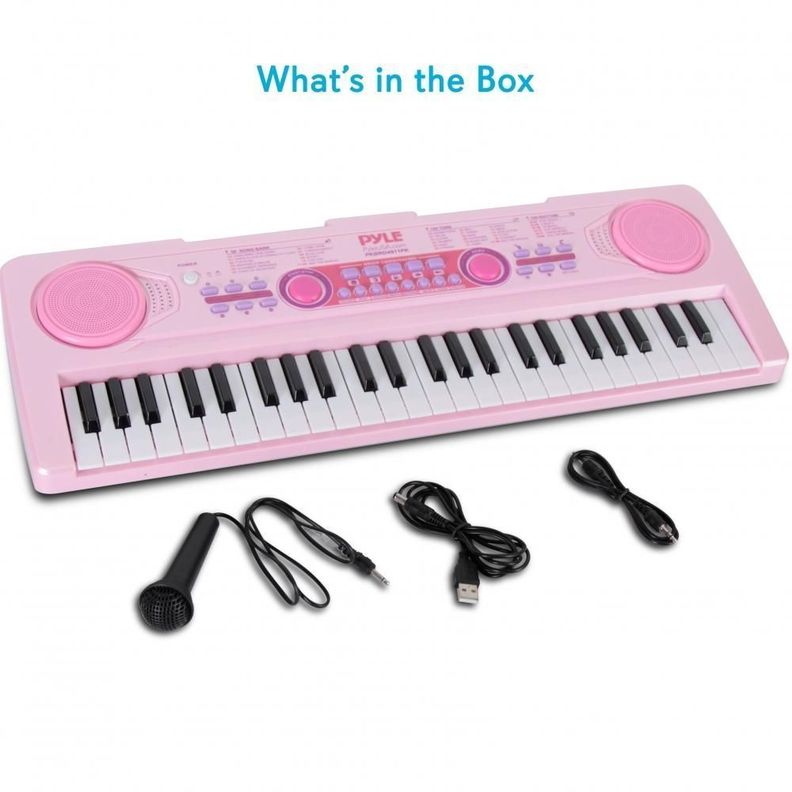 Teclado portátil de piano para niñas de 49 teclas-1