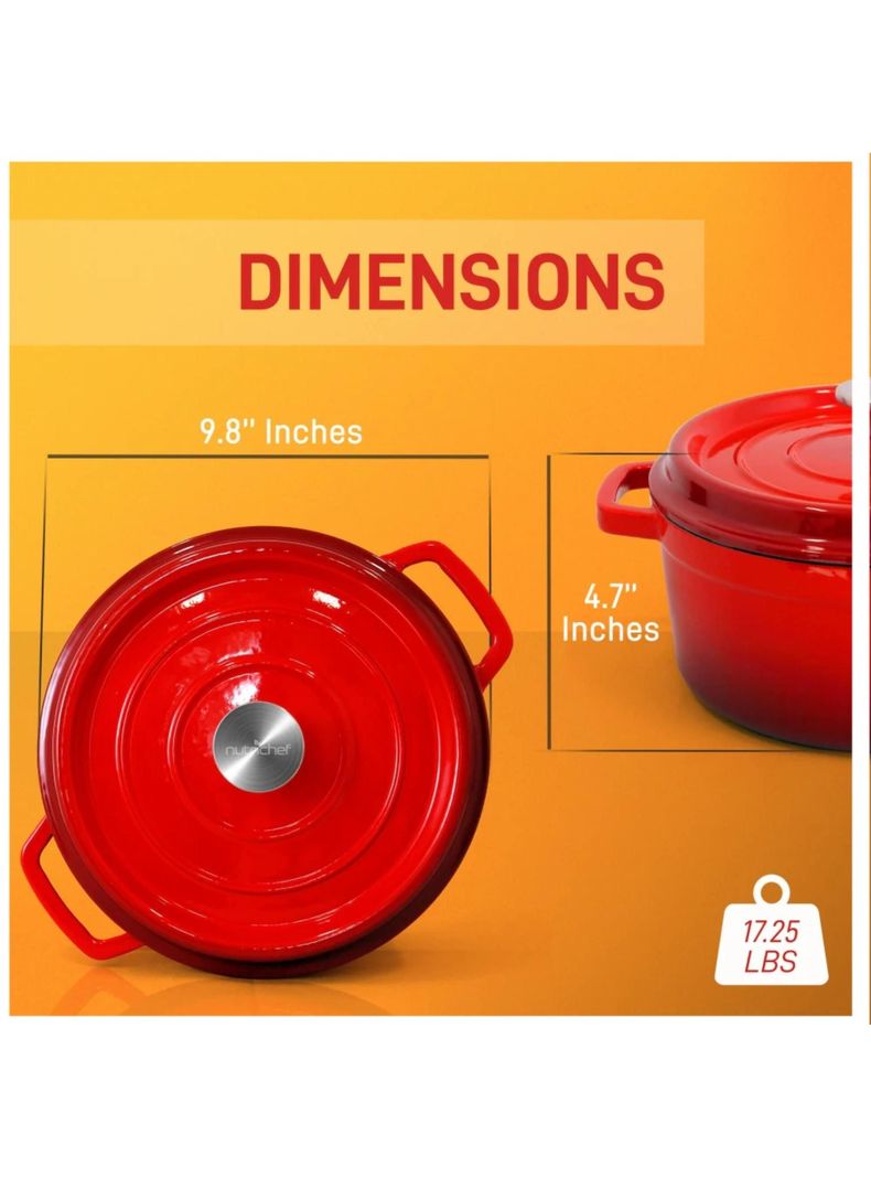 Olla Holandesa de Hierro Fundido de 5 litros-6