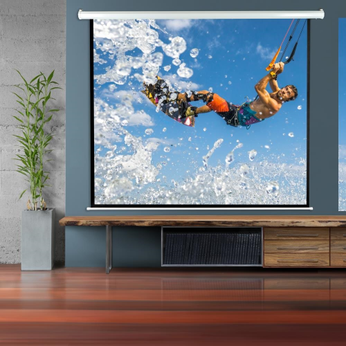 Pantalla Telón Para Proyector Roller 100 pulgadas-7