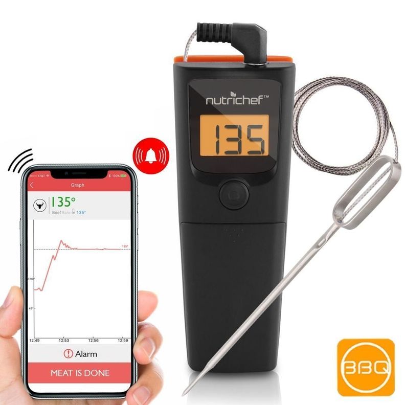 Termómetro de carne BT Inteligente Inalámbrico-1