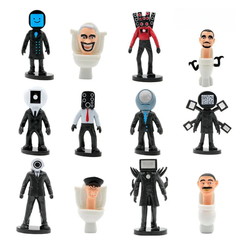 12 figuras skibidi Toilet -0
