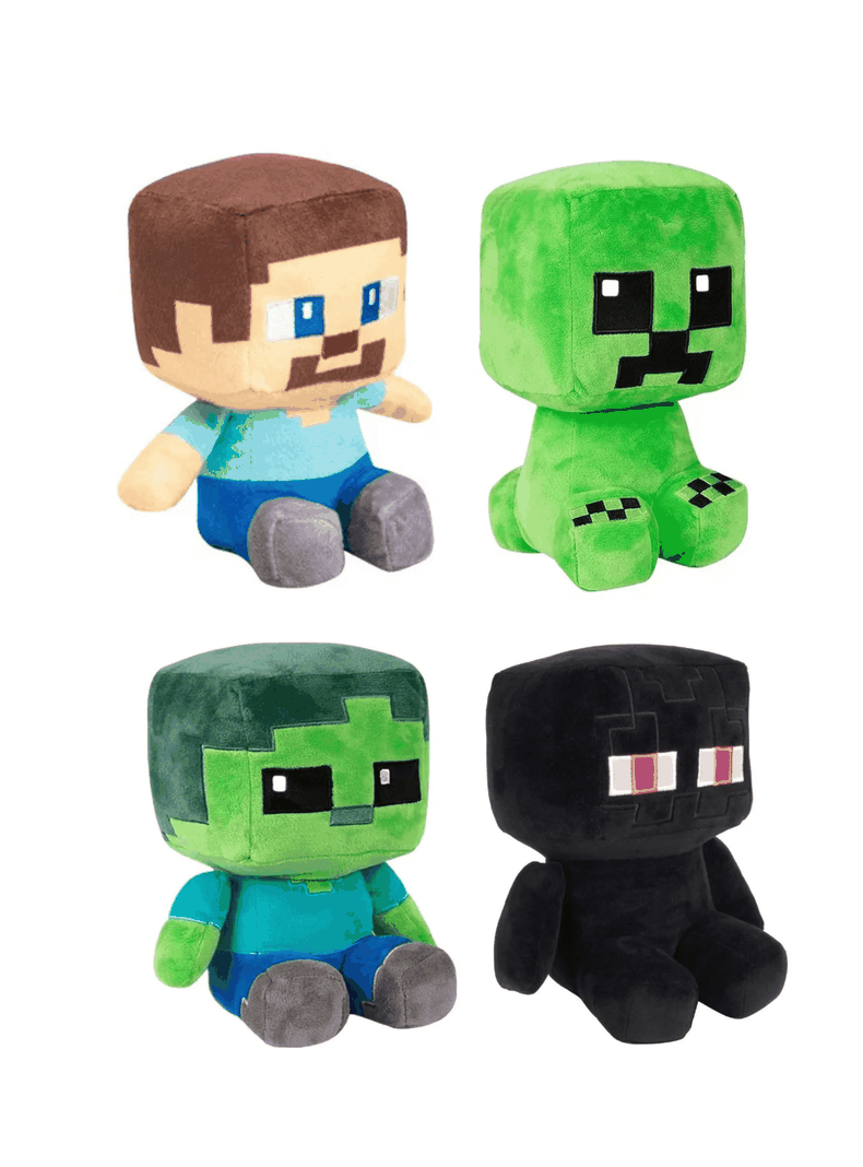 Pack 4 Peluches Minecraft