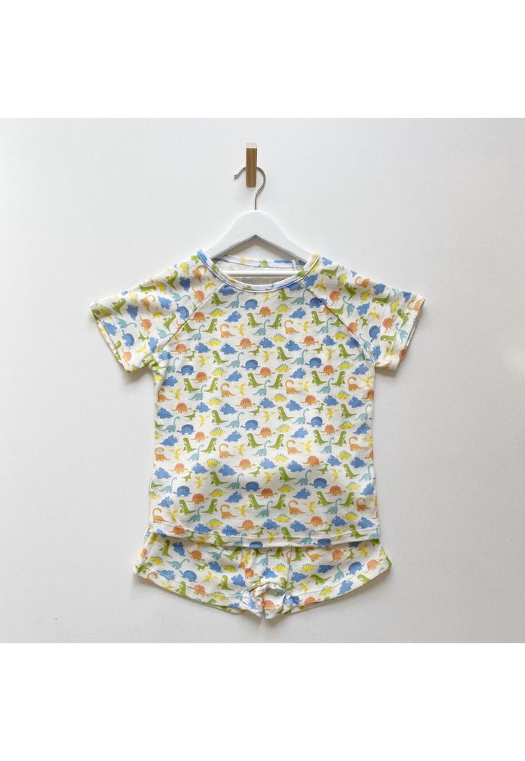 Pijama Eyy Dinosaurios de niño 2 piezas short y remera-0