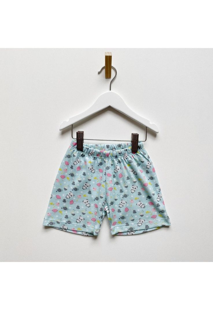 Pijama Eyy niña 2 piezas remera y short modelo oso panda-1