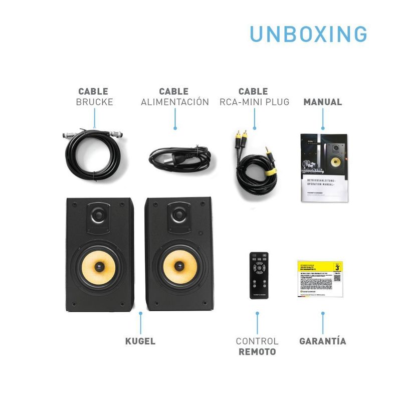 Parlante Potenciado Thonet & Vander Hi-End Kugel BT Con Bluetooth-3