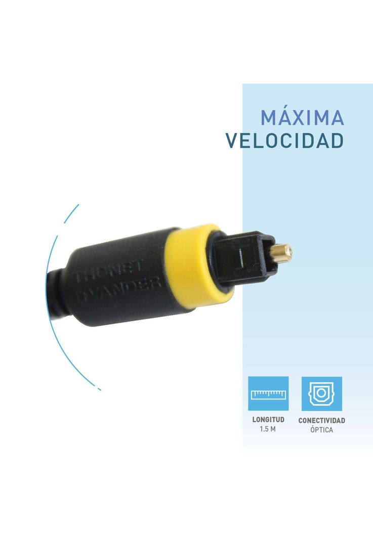 Cable Optico Digital Toslink HIFI Para Audio 1.5 Mts-1