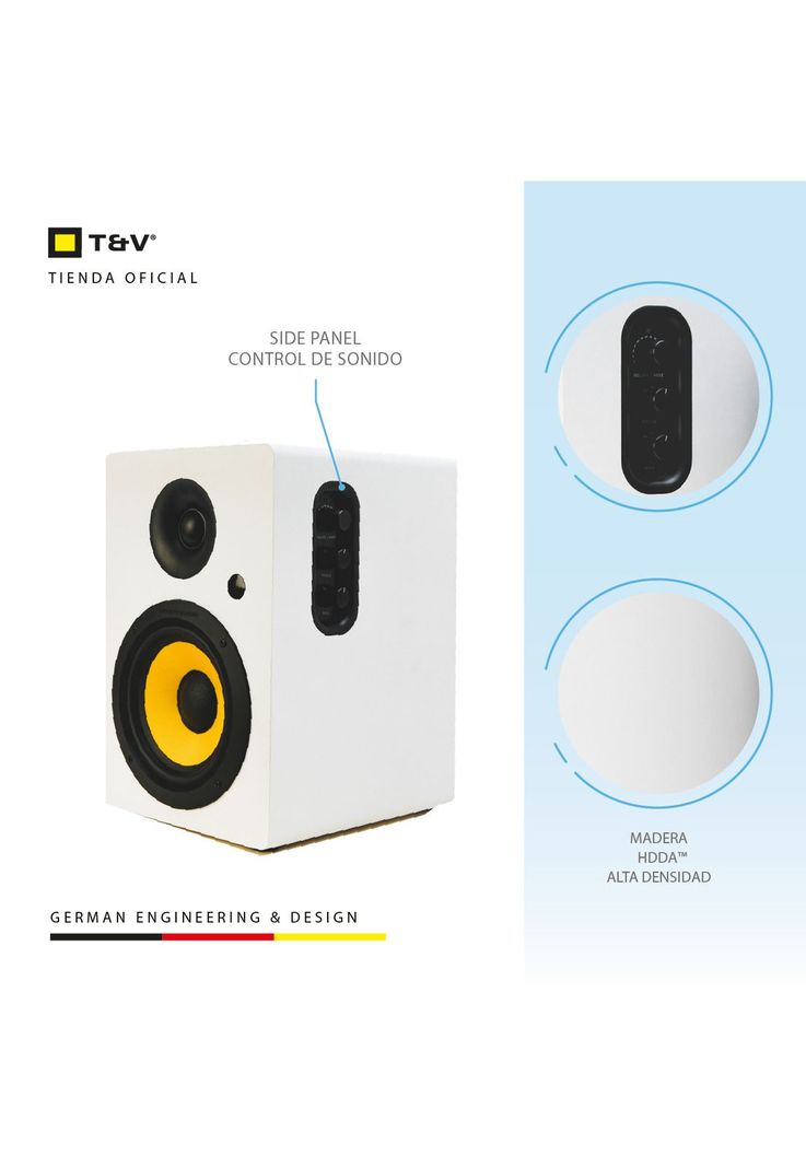 Parlante Bluetooth Blanco Thonet Vander Kurbis Monitor Home-2