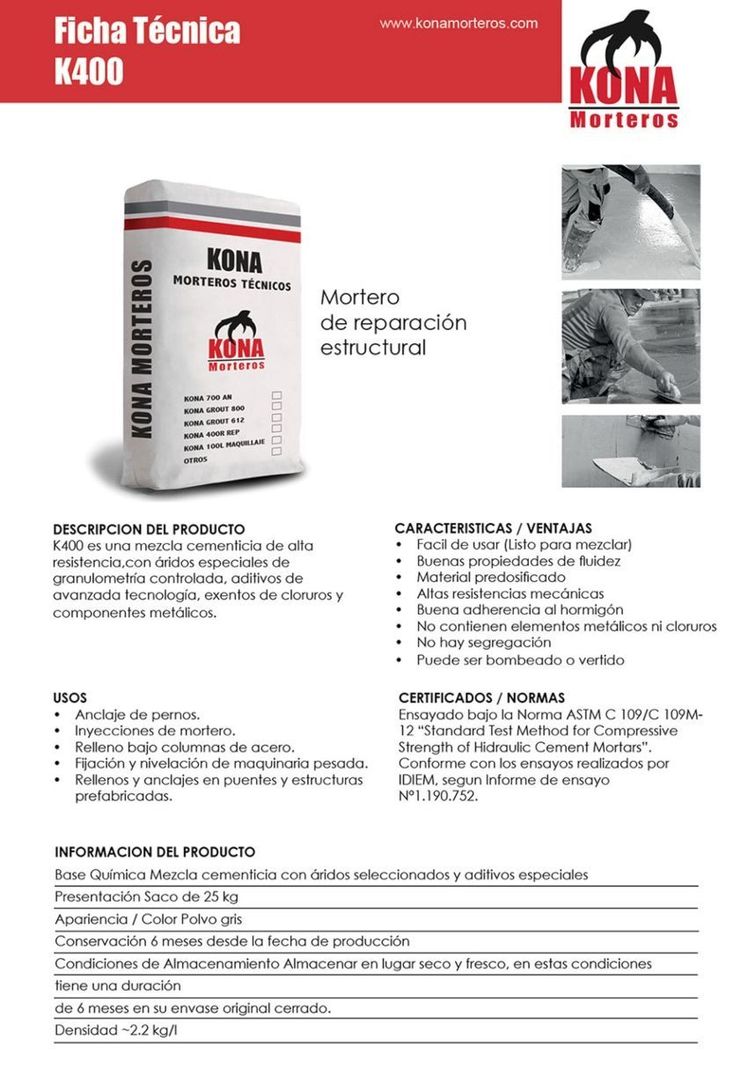 Mortero Reparación Altas Resistencias -1