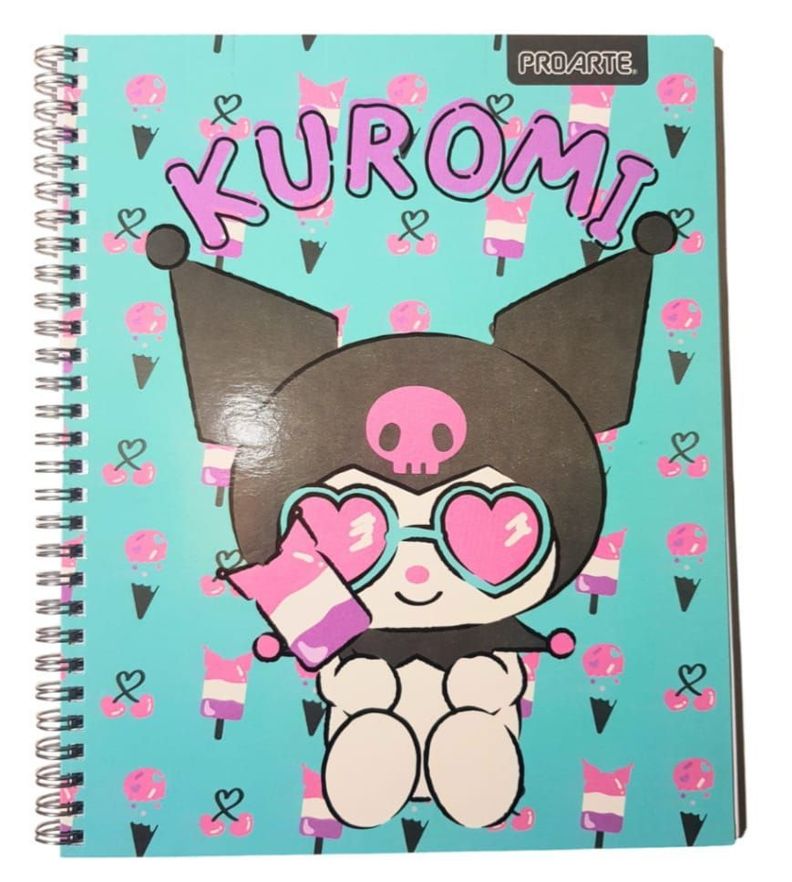 pack 10 cuadernos universitario Kuromi -1