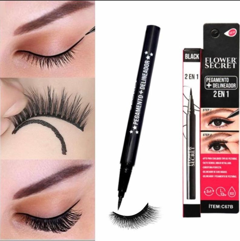 Delineador de ojos con pegamento -0