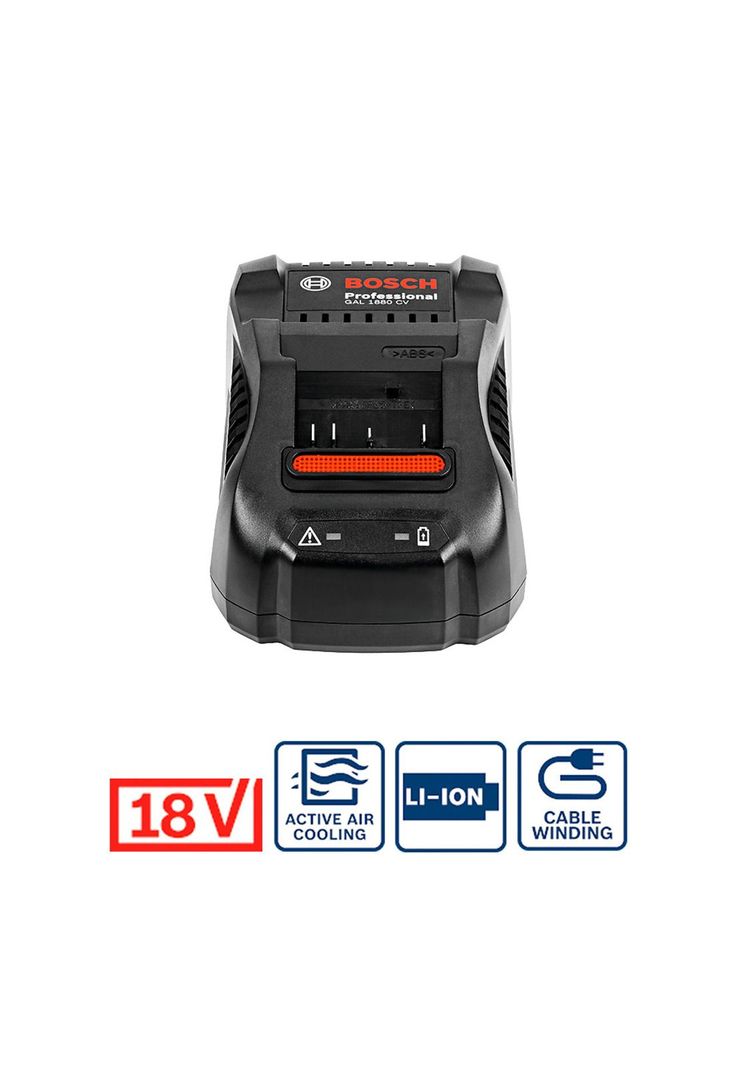 Cargador Rápido 18V 8A GAL 1880 CV 220v Bosch-0