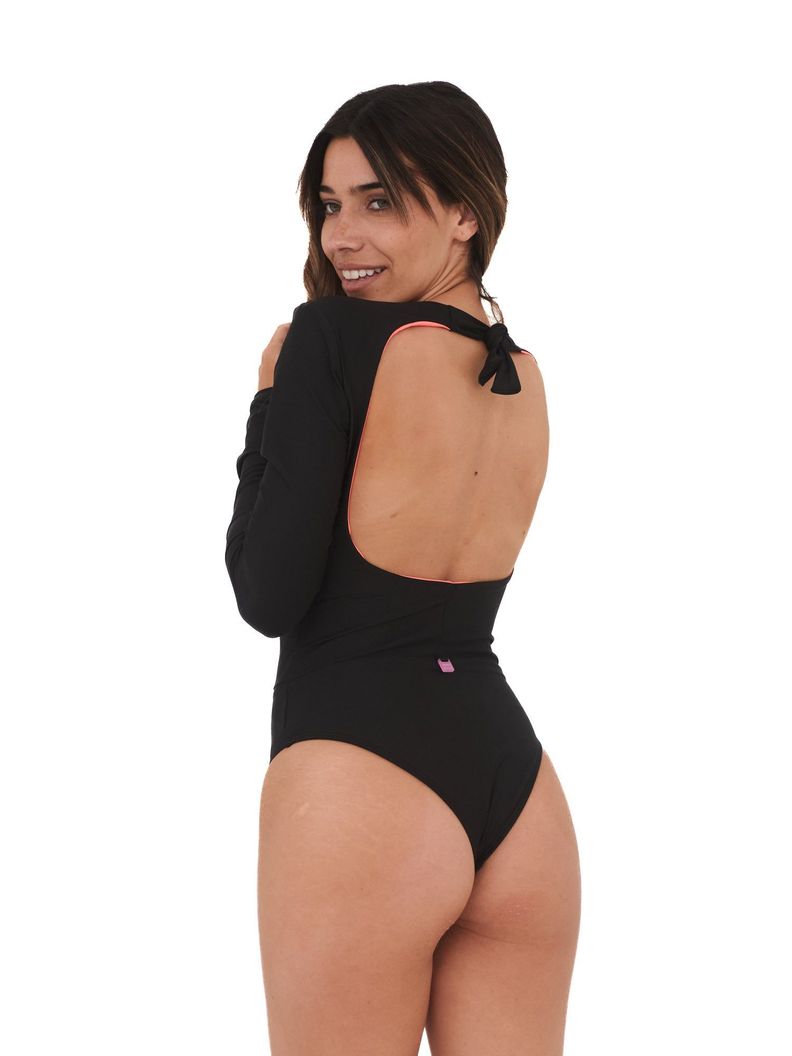 Daikiri Traje de Baño Entero Surf Maui Negro-2