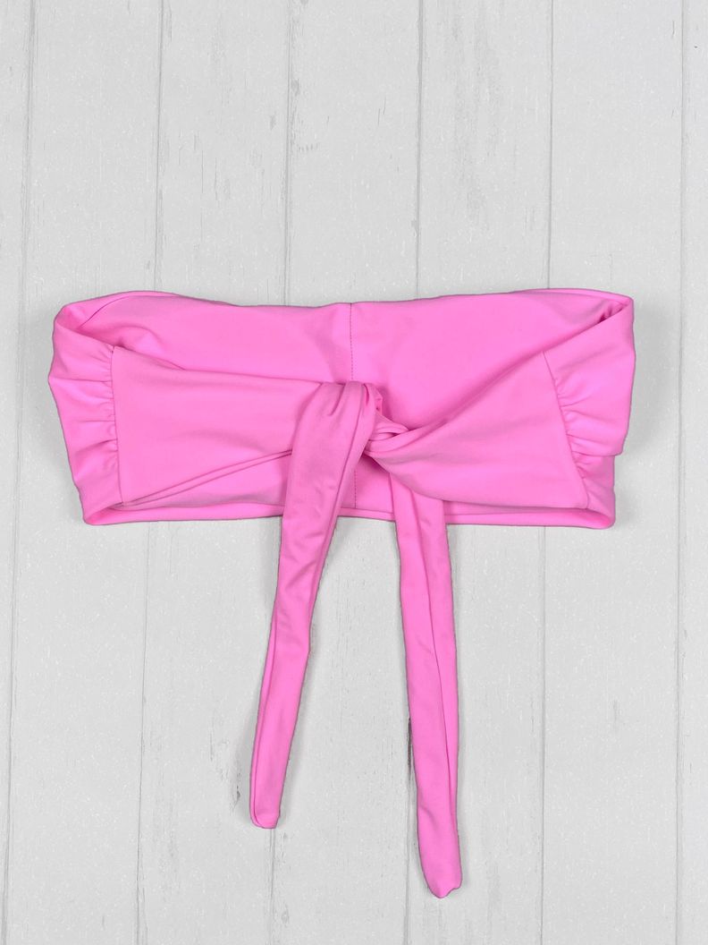 Daikiri Top de Bikini Strapless Rosa-3