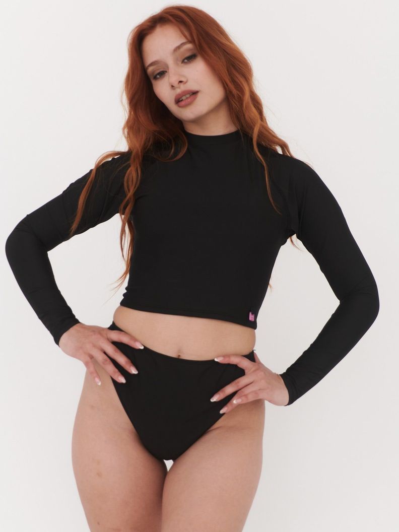 Daikiri Bikini Surf Mundaka Raglan Negro-3