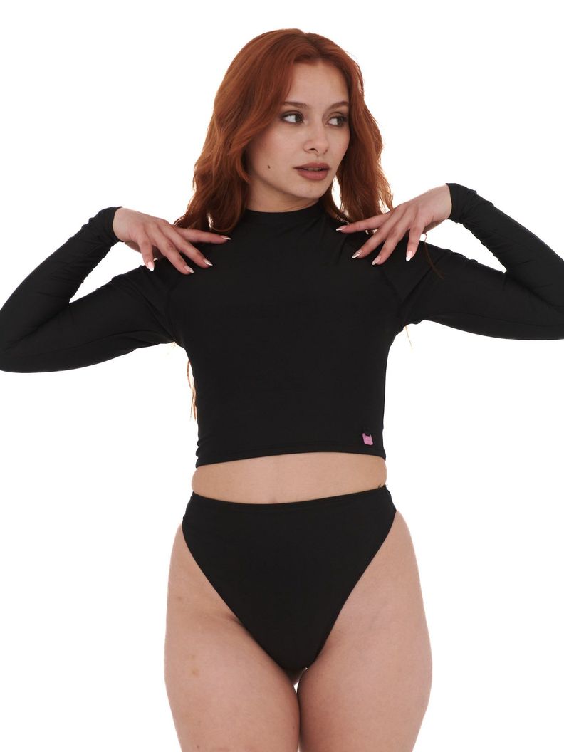 Daikiri Bikini Surf Mundaka Raglan Negro-2