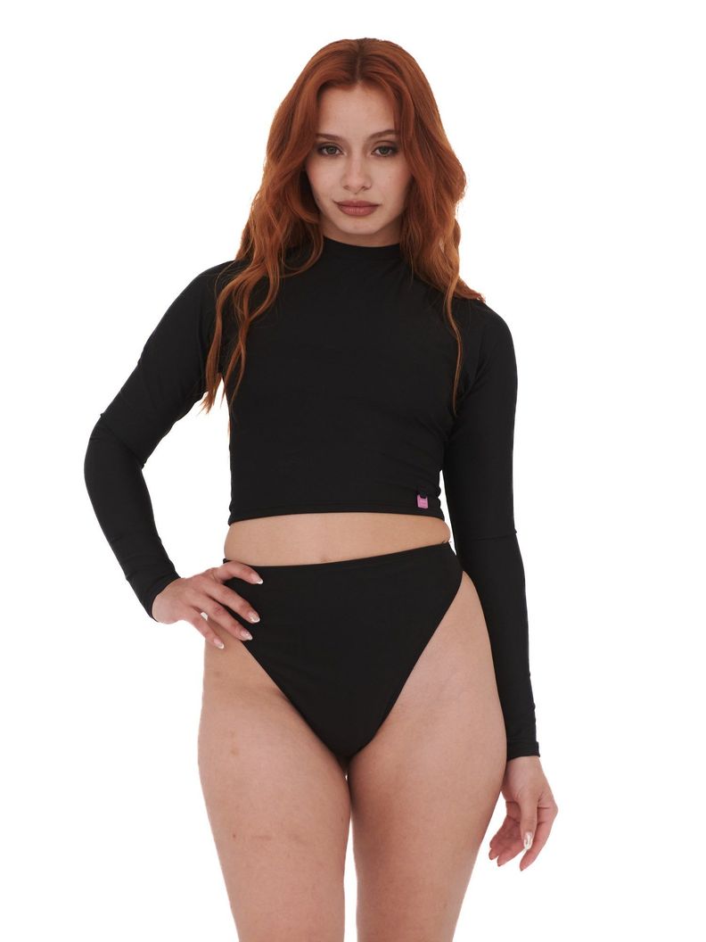 Daikiri Bikini Surf Mundaka Raglan Negro-5