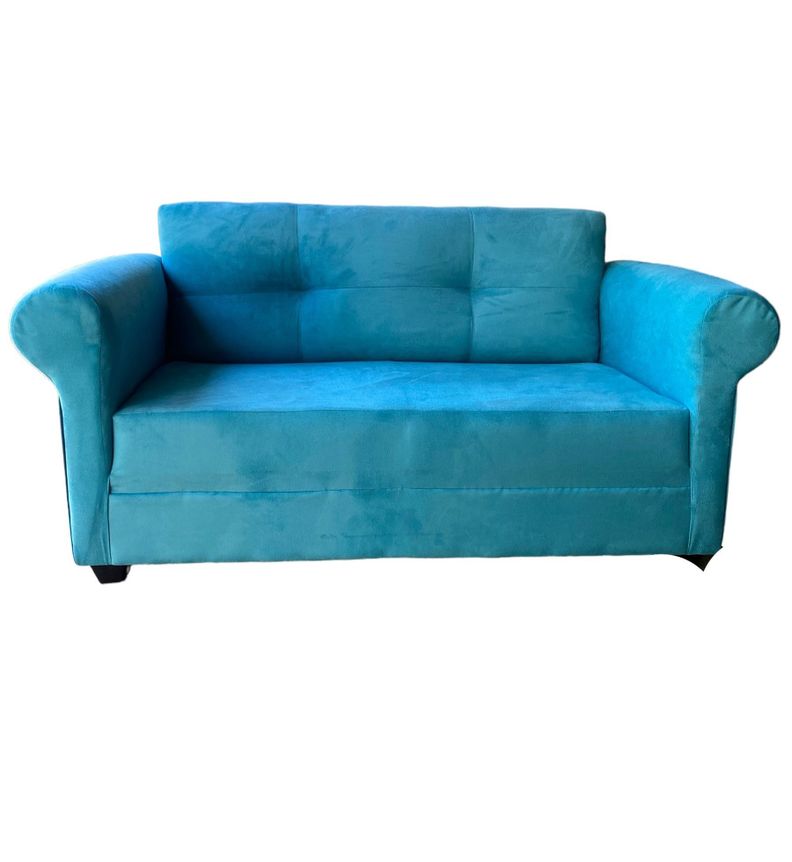 Sofa 2 Cuerpos Barcelona Felpa Turquesa-0