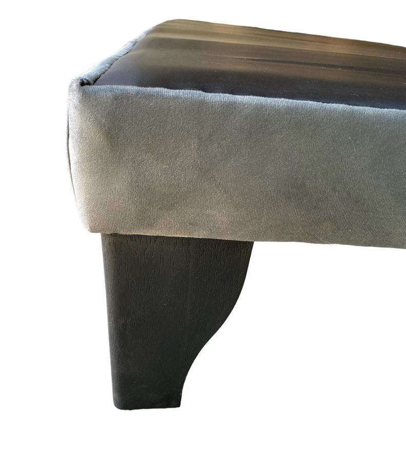 Base Europea King + Respaldo King Valencia Felpa Gris -3