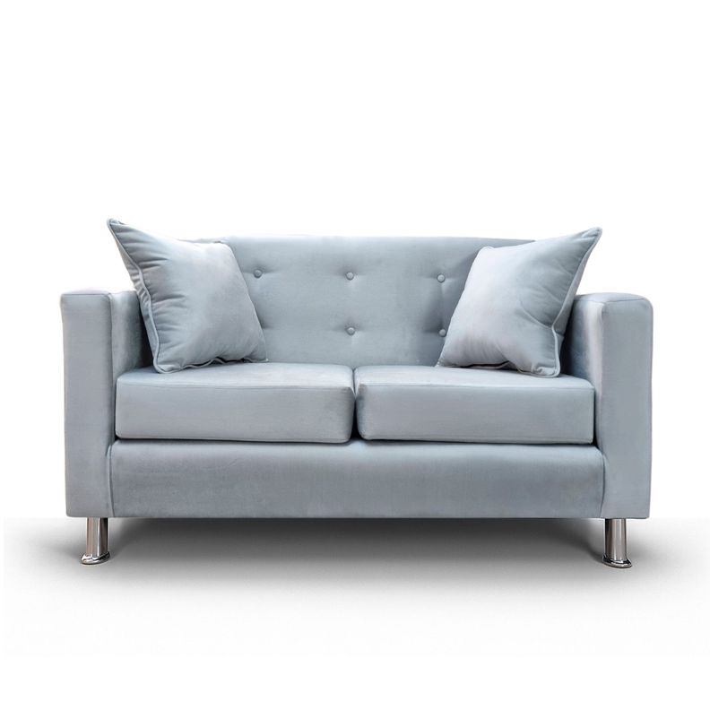 Sofa 2 Cuerpos New Mallorca Felpa Gris