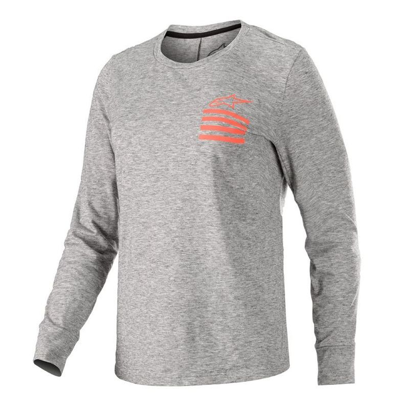 Jersey Bike Mujer Astars Stella Merino Gris/Rojo-2