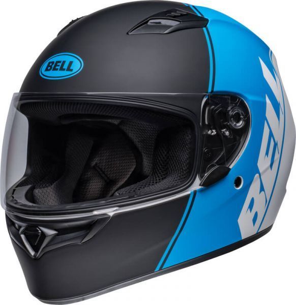 Casco Moto Calle Bell Qualifier Negro/Azul-0
