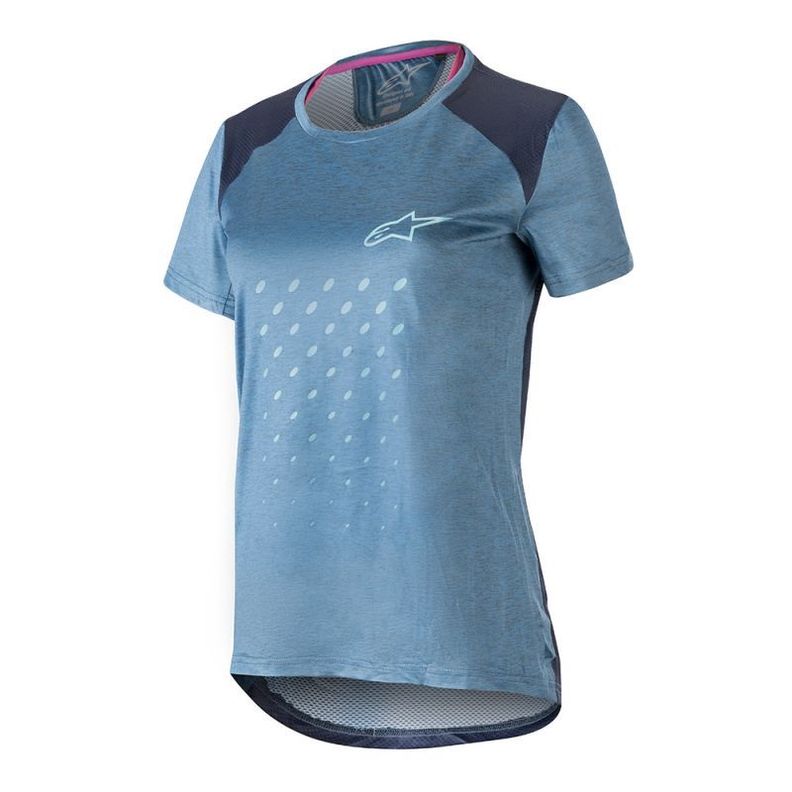 Jersey Bike Mujer Astars Stella Alps Manga Corta Azul-0