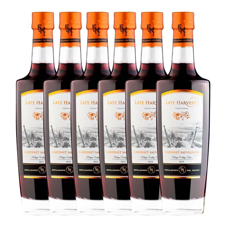 CAJA X 6 VINOS DULCE LATE HARVEST CABERNET SAUVIGNON-0