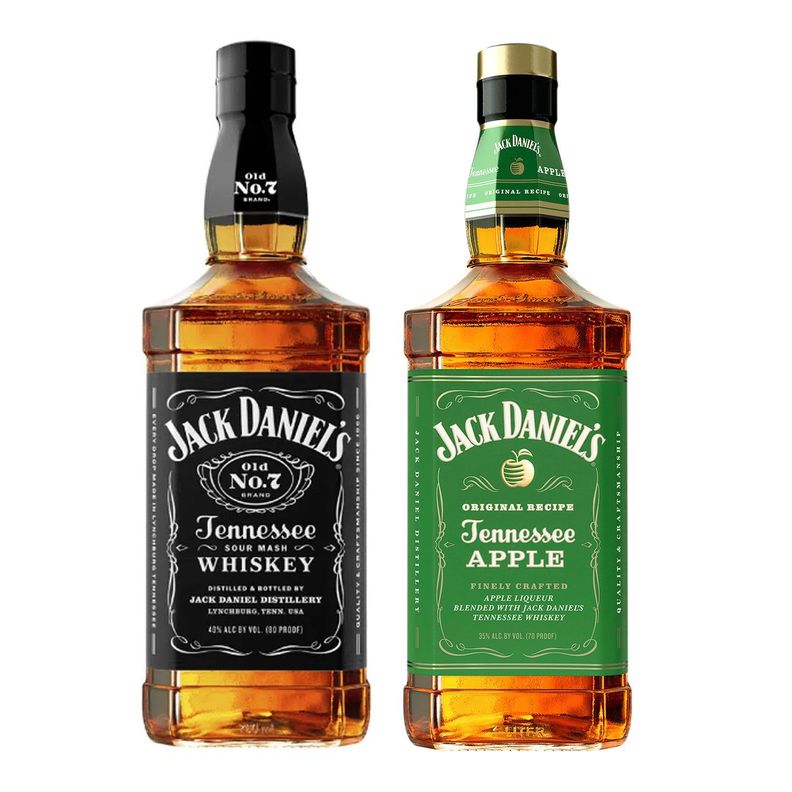 PACK JACK DANIELS Nº7 40º+ JACK DANIELS APPLE 35º-0