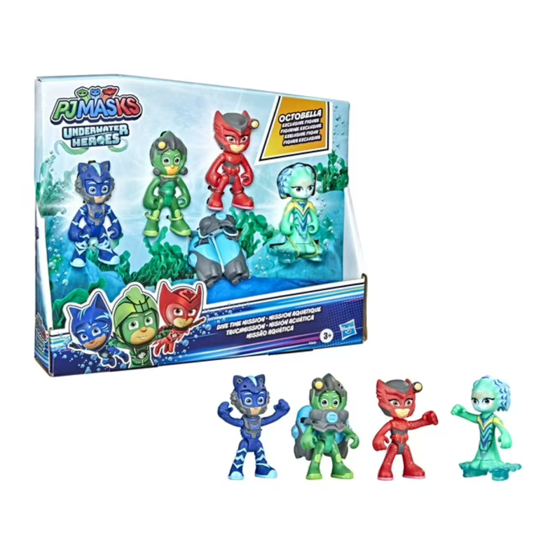 Pj Masks Underwater Heroes 4 Figuras Hasbro-2