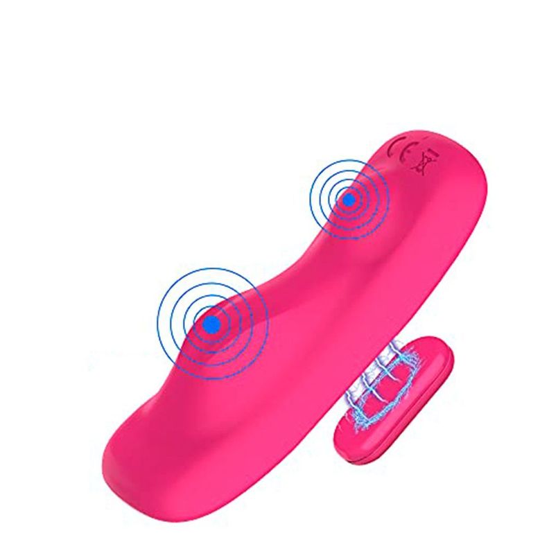 Vibrador Butterfly Conchero con Imán y control Fucsia-1