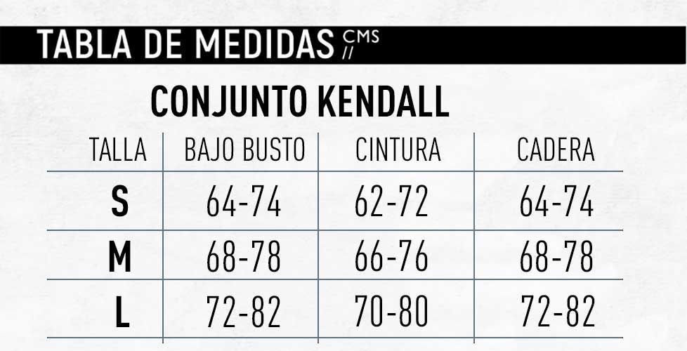 Conjunto 3 Piezas Ropa Intima Kendall Negro-7