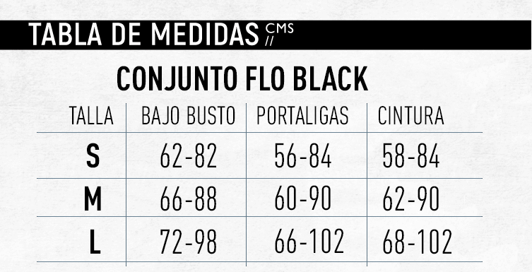 Conjunto Lencería Ropa intima Flo Black-7