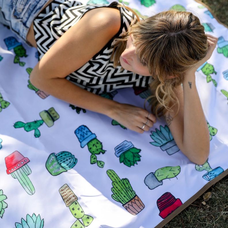 Manta de picnic anti manchas XL cactus Paper-Home-5