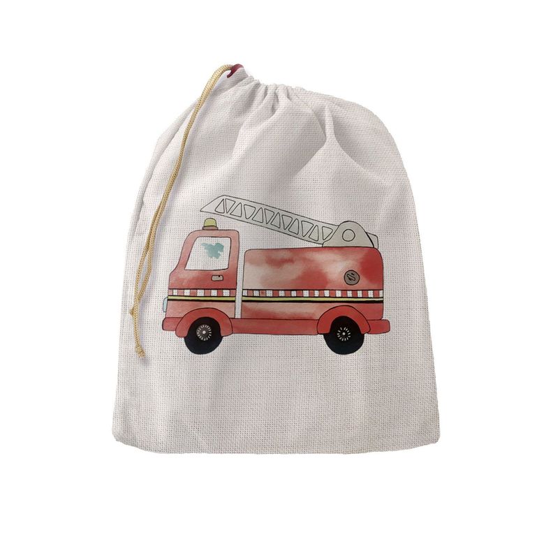 Bolsa organizadora de juguetes infantiles y bebés diseño bomero Paper Home-0