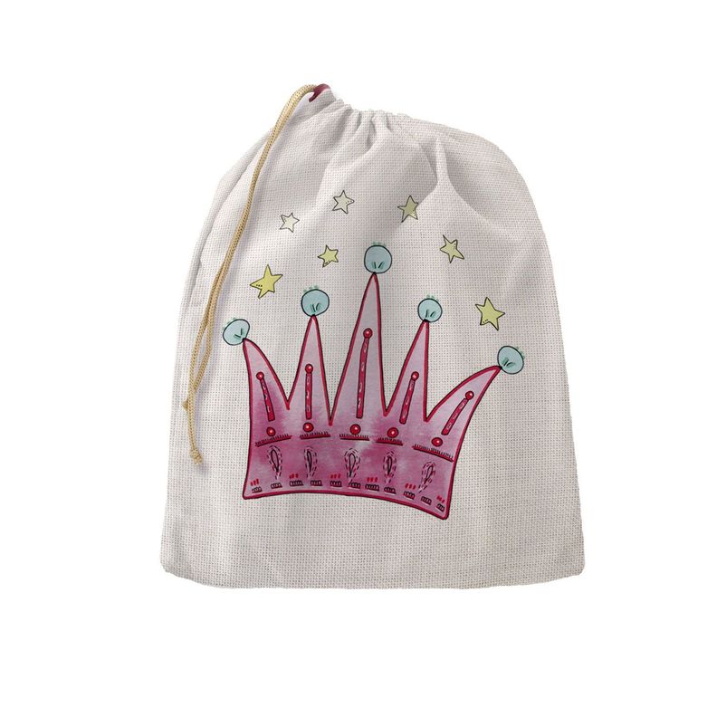 Bolsa organizadora de juguetes infantiles y bebés diseño corona Paper Home-0