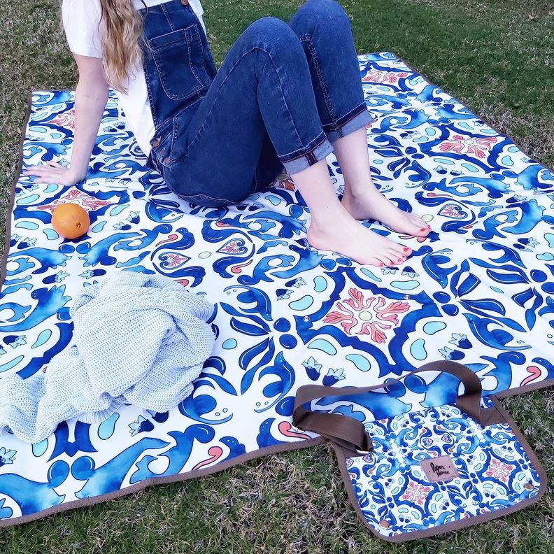 Manta de picnic anti manchas XL mosaico Paper-Home-1