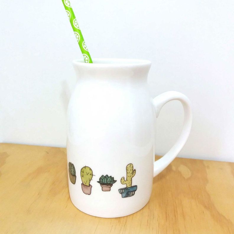 Jarro lechero cerámica cactus Paper Home-0