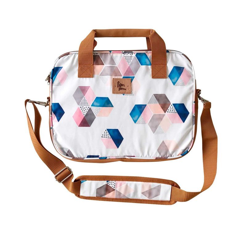 Bolso de notebook sustentable 13" y 14" pulgadas Hexágonos Paper Home-0
