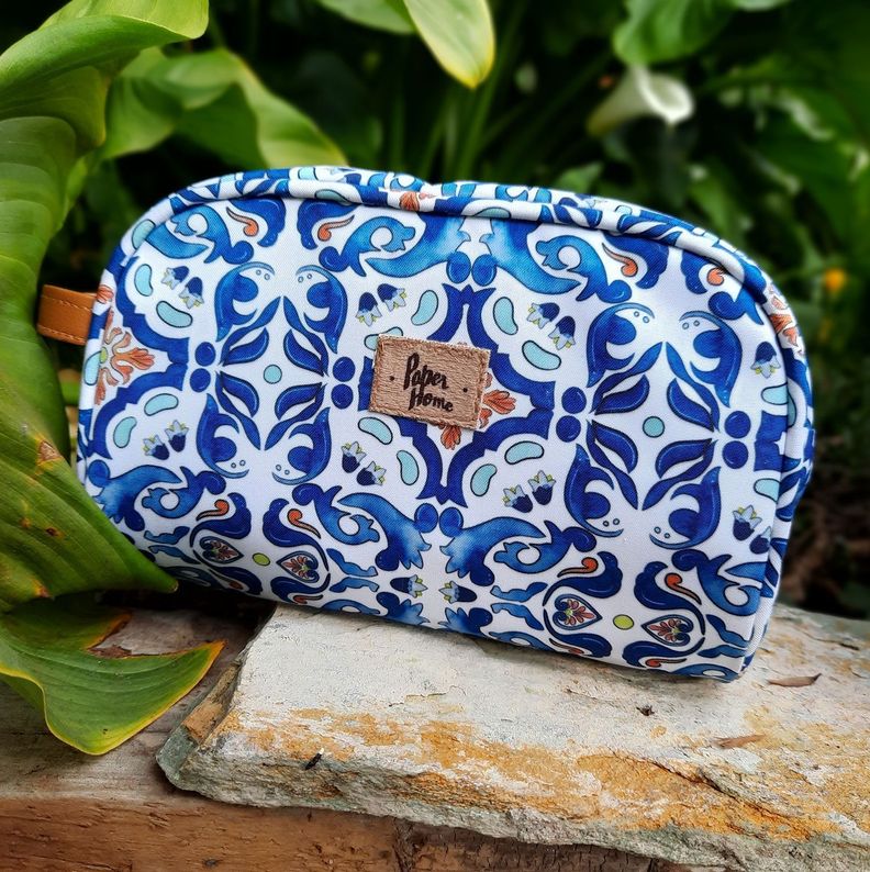 Estuche cosmetiquero sustentable mosaico Paper Home-3