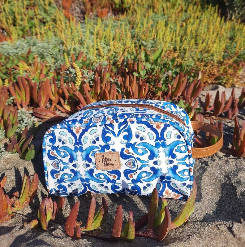 Estuche cosmetiquero sustentable mosaico Paper Home-4