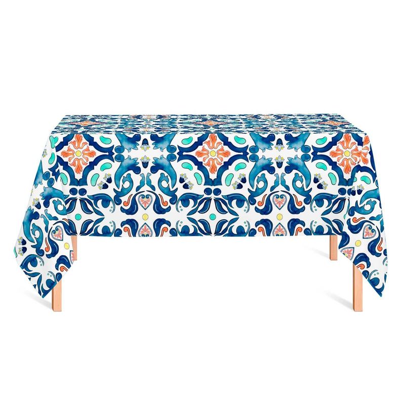 Mantel anti manchas rectangular 145 x 250 cm mosaico Paper Home-0