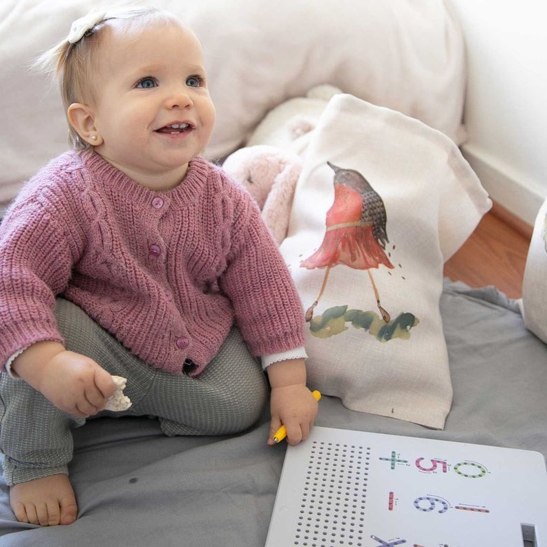 Bolsa organizadora de juguetes infantiles y bebés diseño pájaro bailarín Paper Home-1