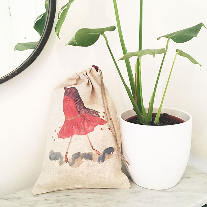 Bolsa organizadora de juguetes infantiles y bebés diseño pájaro bailarín Paper Home-5